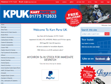 Tablet Screenshot of kartpartsuk.com